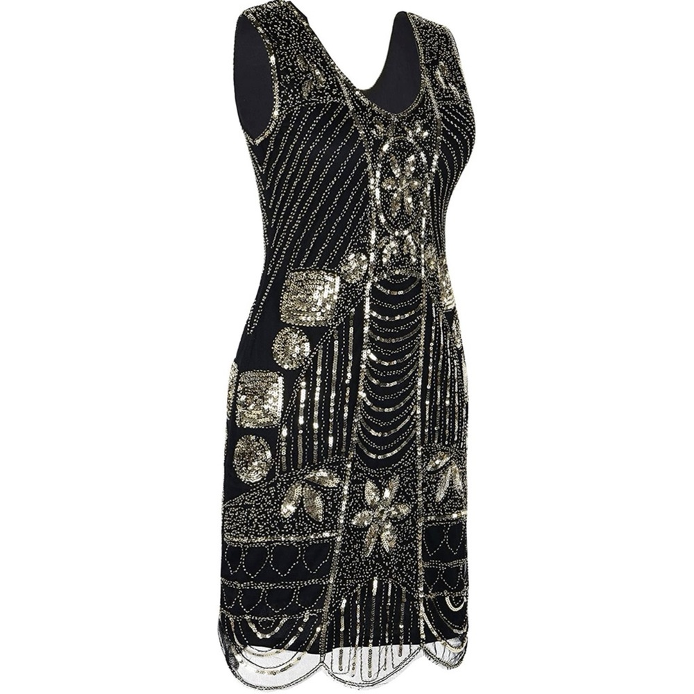 Sequin 1920s Flapper Dress